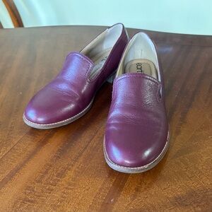 Earth Burgundy Leather Loafers